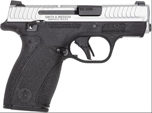 Smith & Wesson M&P Bodyguard 2.0 Pistol 14430, 380 ACP, 2.75", Black Poly. Grips, Serrated Silver Cerakote Slide, 12 Rds