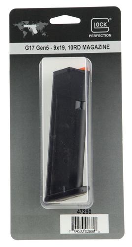 Glock 34/17 Gen5 Magazine, 9mm Luger, 10 Rounds, Black, Detachable (47290)