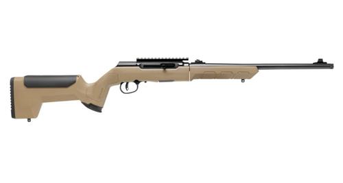 Savage A22 Takedown Semi-Auto Rifle 47262, 22LR, 18", Synthetic FDE Takedown Stock, 10 Rds