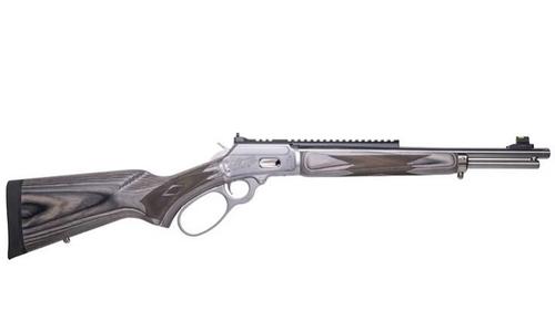 Custom & Collectible Marlin 1894 Mountain Lion Lever Action Rifle CNCMAR357, 357 Mag. 16", Stainless Engraved Reciever, Gray Laminate Wood, 6 Rds