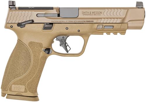 Smith and Wesson M&P9 M2.0 Full Size 13569, 9mm Luger, 5", Optic Ready, Flat Dark Earth Finish, 17 Rds