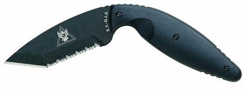 Kabar TDI Law Enforcement Knife w/Tanto Blade & Serrated Edge 1485