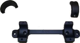 DNZ 14550 1 in Low Matte Black Base/Rings For Tikka T3