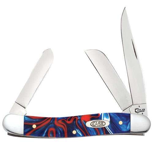 Case Patriotic Krinite Smooth Medium Stockman Pocket Knife
