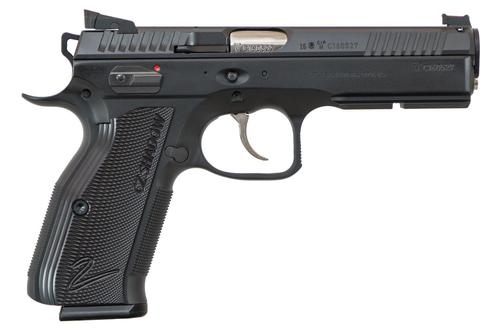 CZ-USA SP-01 AccuShadow 2 Pistol 91763, 9mm Luger, 4.8", Black Aluminum Grips, Black Nitride Finish, 17 Rds