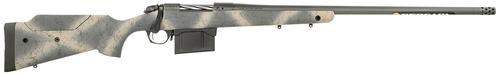 Bergara B-14 Wilderness Terrain Bolt Action Rifle B14LM6513, 7mm PRC, 24", Woodland Camo Mini-Chassis Stock, Gray Cerakote Finish, 5 Rds