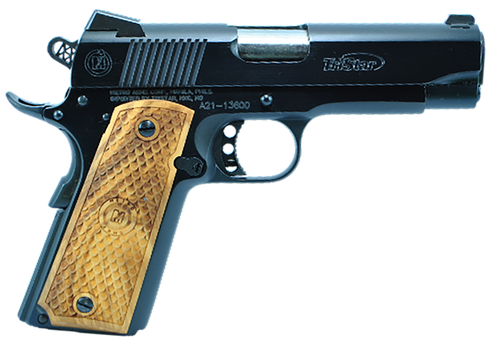 Tri-Star American Classic Commander 1911 Pistol 85620, 45 ACP, 4.25in, Wood Grips, Blued Finish, 8 Rds