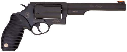 Taurus 45/410 Tracker Revolver 2441061T, 410 GA / 45 Long Colt, 6 1/2", Ribber Grip Overlay, Blue Finish, 5 Rd