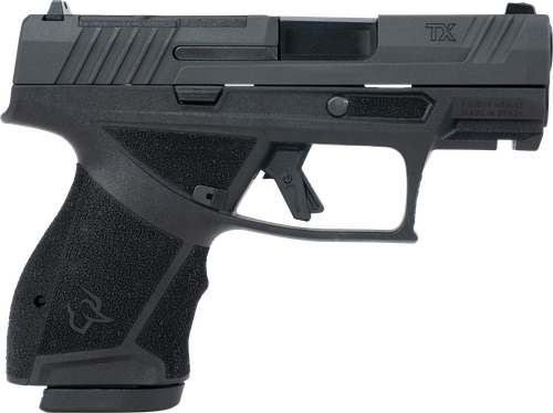 Taurus TX 9 Optic Ready Pistol, 9mm, 3.40in, Interchangeable Backstrap Grips, Black Finish, 10 Rds