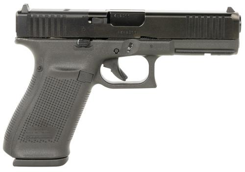 Glock 20 Gen 5 Pistol UA205S201MOS, 10mm, 4.61", Optic Ready, Black Grips, Black Finish, 10 Rds