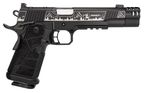 Kimber DS Warrior 1911 Pistol RMEF Camp Guard Elite,, 10mm, 5", Black Carbon Fiber Grips, KimPro Black Finish, Optic Ready