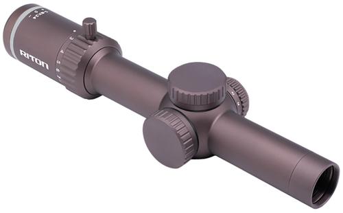 Riton Tactix Rifle Scope 3T18ASIFDE2, 1-8x, 24mm Obj, 30mm Tube, Black, Illuminated OT Reticle