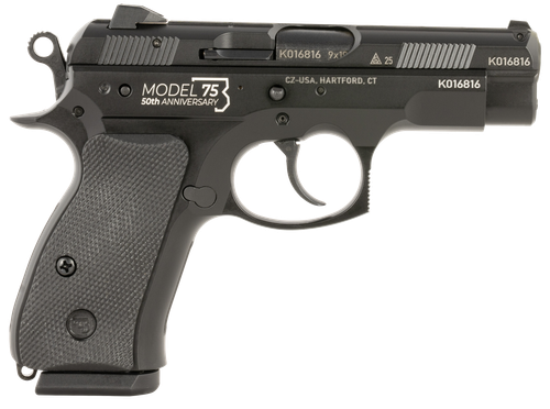 CZ 75D 50th Anniversary Pistol 01132, 9mm, Black Finish, 10 Rds
