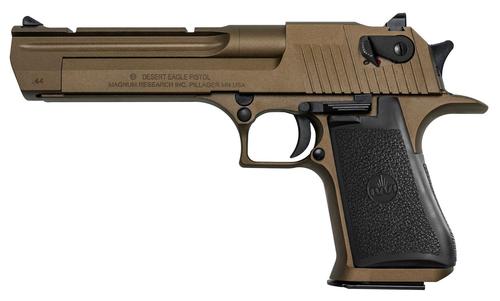Magnum Research Desert Eagle Pistol DE44CABB, 44 Remington Mag, 6", Black Synthetic Grips, Burnt Bronze Cerakote Finish, 8 Rds