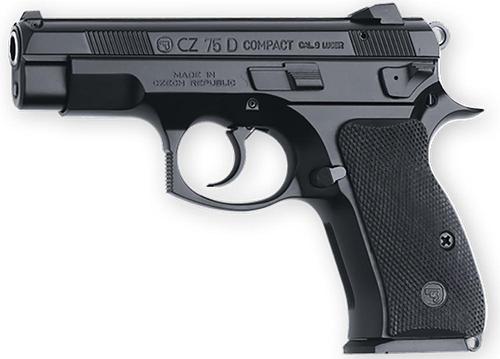 CZ 75D PCR Compact Pistol 91194, 9mm, Black Grips, Black Finish 14 Rds