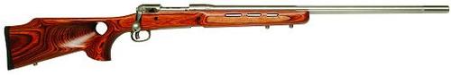 Savage 12BTCSS Rifle 18518, 22-250 Remington, 26 in, Bolt Action, Laminated Thumbhole Stock, Stainless Steel Finish, w/DBM, 4 Rds