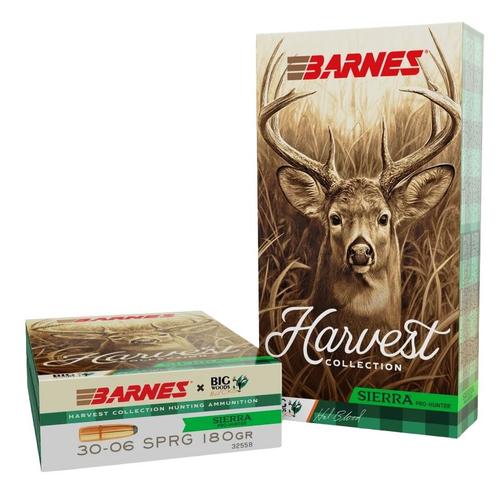 Barnes Bullets Harvest Rifle Ammunition, 30-06 Springfield, Round Nose, 180 GR, 20 Rd/bx