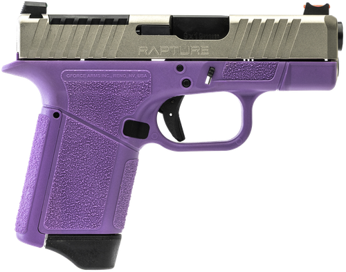 GForce Rapture Optic Ready Pistol GF932512PUN, 9mm Luger, 3.25in, Purple Cerakote Finish, 12 Rds