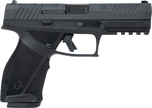 Taurus TX9 Pistol, 9mm, 4.5", Polymer Grips, Black Finish, T.O.R.O. Slide, Optic Ready, 17 Rds