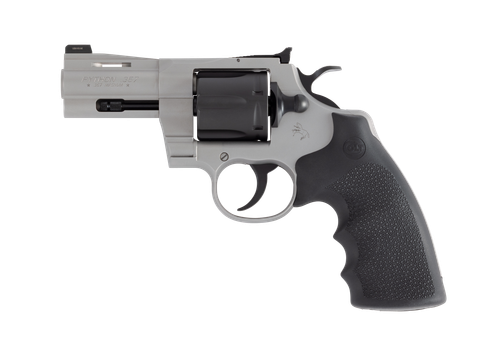 Colt Python Revolver PYTHON-TTM3NS, 357 Magnum | 38 Special, 3in, Black Hogue Grips, 6 Rds