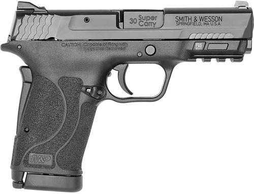 Smith and Wesson Shield EZ Pistol 13459, 30 Super Carry, 3.68", Black Polymer Grips, 10 Rds, No Manual Safety