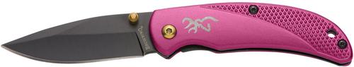 Browning Prism 3 2.38" EDC Knife w/Plum w/Brass Accents & Logo Handle (3220343)