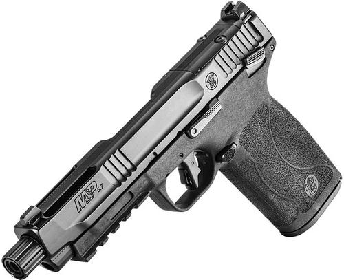 Smith & Wesson M&P 5.7 Semi-Auto Pistol 13347, 5.7x28mm, 5 in, Optics Ready, Threaded, Black Finish, 22 Rds