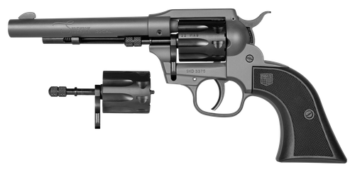 Diamondback Sidekick Revolver DB053CA051, 22 LR, 5.50", Black Checkered GFN Grips, Gray Cerakote Finish, 9 Rds