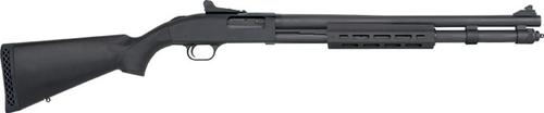 Mossberg 590 Tactical Shotgun 50674, 12 Gauge, 20 in, 3 in Chmbr, Black Synthetic Stock, Matte Blue Finish, 8 Rds