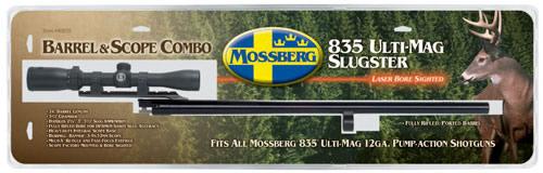 Mossberg 90835 Rifled Barrel w/Cantilever Scope Mount & 3-9X32 Scope, 12 Gauge, 24" Ported, 835 Ulti-Mag Slug