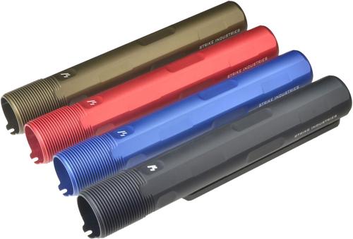 Strike Industries AR Advanced Receiver Extension Mil-Spec Aluminum Red (SIARARET7RED)