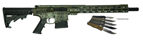 Great Lakes GL10 Bundle Rifle GL10LGRNBUNDLE, 308 Win, 16", Telescoping Buttstock Stock, 10 Rds