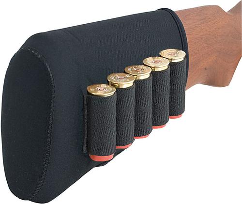 AA&E Leathercraft Neoprene Recoil Pad w/Shot Shell Holder, Black (8600235010)