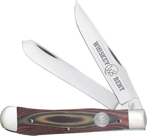 Whiskey Bent Knives Trapper Knife w/Clip Point & Spey Blade, Desert Sand Handle (WB11-26)