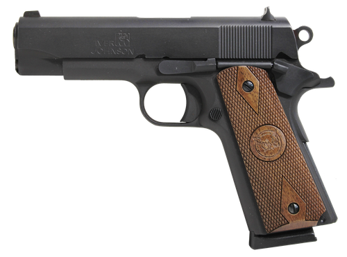 Iver Johnson 1911 Falcon Cammander 70 Series Pistol FALCON, 45 ACP, 4.25", Walnut Grips, Blued, 8 Rds