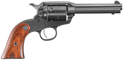 Ruger SBC4 Bearcat Revolver 0912, 22 Long Rifle, 4 in, Rosewood Grip, Blue Finish, 6 Rd, Fixed Sights