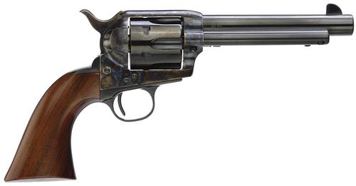 Taylors 1873 Gunfighter Deluxe Single Action Revolver 5001DE, 45 Colt, 5.5", Walnut Army Sized Grips, Case Hardened Finish, 6 Rds