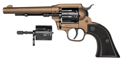Diamondback Sidekick Revolver DB053CA071, 22 LR, 5.50", Black Checkered GFN Grips, Midnight Bronze Cerakote Finish, 9 Rds