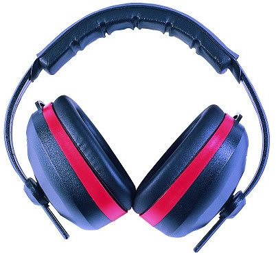 Radians Lightweight Durable Red/Black Earmuffs w/Foam Ear Cushions 26 dB (SL0130CS)