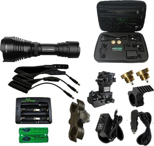 Elusive Wildlife Kill Light XLR500HD Zoom Focus Hunting Light Package, Pro Hunter, Rheostat Tailcap Upgrade
