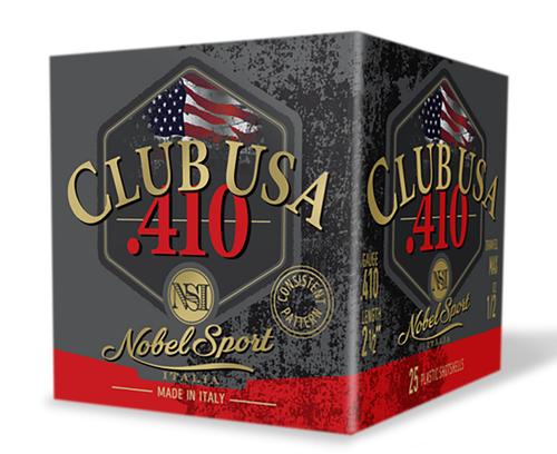 Nobel Sport Club USA Shotshells ANS4126, 410 Gauge, 2-1/2", 1/2 oz, 1240 fps, #6 Lead , 25 Rds/box