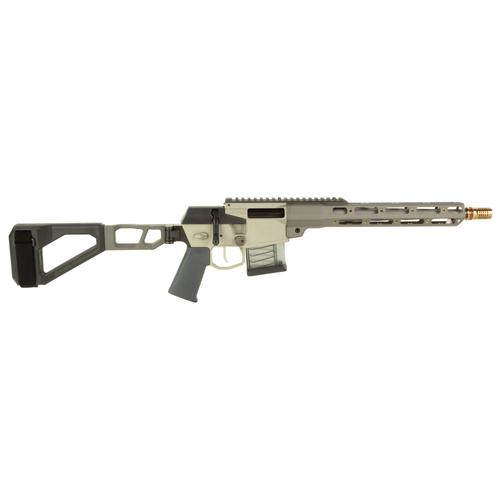 Q Mini Fix Bolt Action Pistol, 5.56 NATO, 12", Gray Finish, Collapsible Brace, 10 Rds