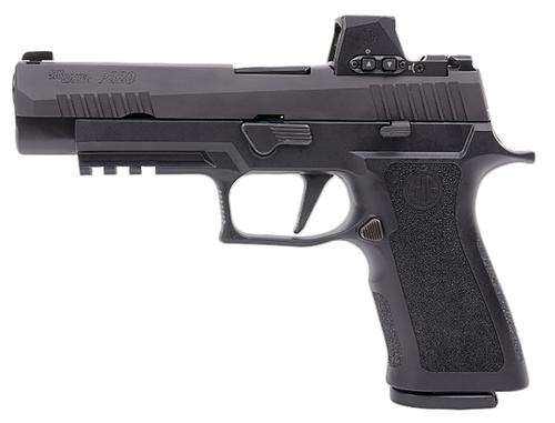Sig Sauer P320 X Full Semi Auto Pistol 320XF9BXR3RXX, Romeo X RDS, 9mm Luger, 4.7", Black Finish, 10/17 Rd Magazine