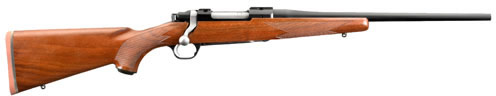 Ruger M77 Hawkeye Compact Bolt Action Rifle 37140, 7mm-08 Remington, 16.5 in, American Walnut Stock, Blue Satin Finish
