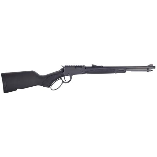 Henry H1X Lever Rifle, 22 WMR, 16.5", Synthetic Stock, Blued Finish, Fiber Optic Sights, Threaded, 10 Rd