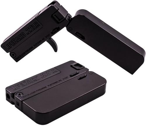 Trailblazer LifeCard Pistol LC1, 22 LR, 2.5", Aluminum Frame/Handle, Black Finish, Single Shot
