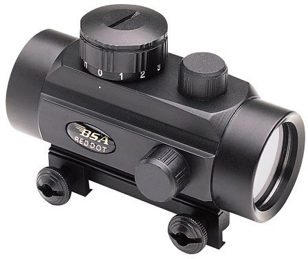 BSA Red Dot Scope RD30, 1x, 30mm, Black, 5 M.O.A.