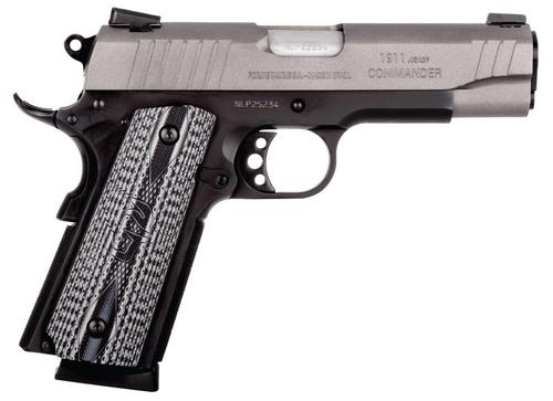 Taurus 1911 Commander SAO Pistol 1191101COMGVZ, 45 ACP, 4.20", Gray VZ Operator II Grips, 8 Rds