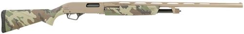 Winchester SXP HYBRID Shotgun 512434691, 20 Gauge, 26", 3" Chmbr, Flat Dark Earth Perma-Cote Aluminum Receiver, Woodland Camo Synthetic Stock