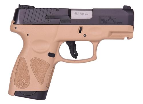 Taurus G2s SAO Pistol 1G2S931T, 9mm Luger, 3.20", Light Rail Frame, Polymer Grips, Tan Finish, 7 Rds